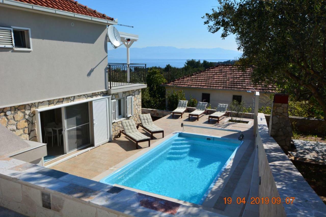 Sealodge - Luxe Villa, Private Pool, Mooring, Parking, Sea & Mountain View, At 150 M From Idyllic Private Beach Rogac Exterior photo